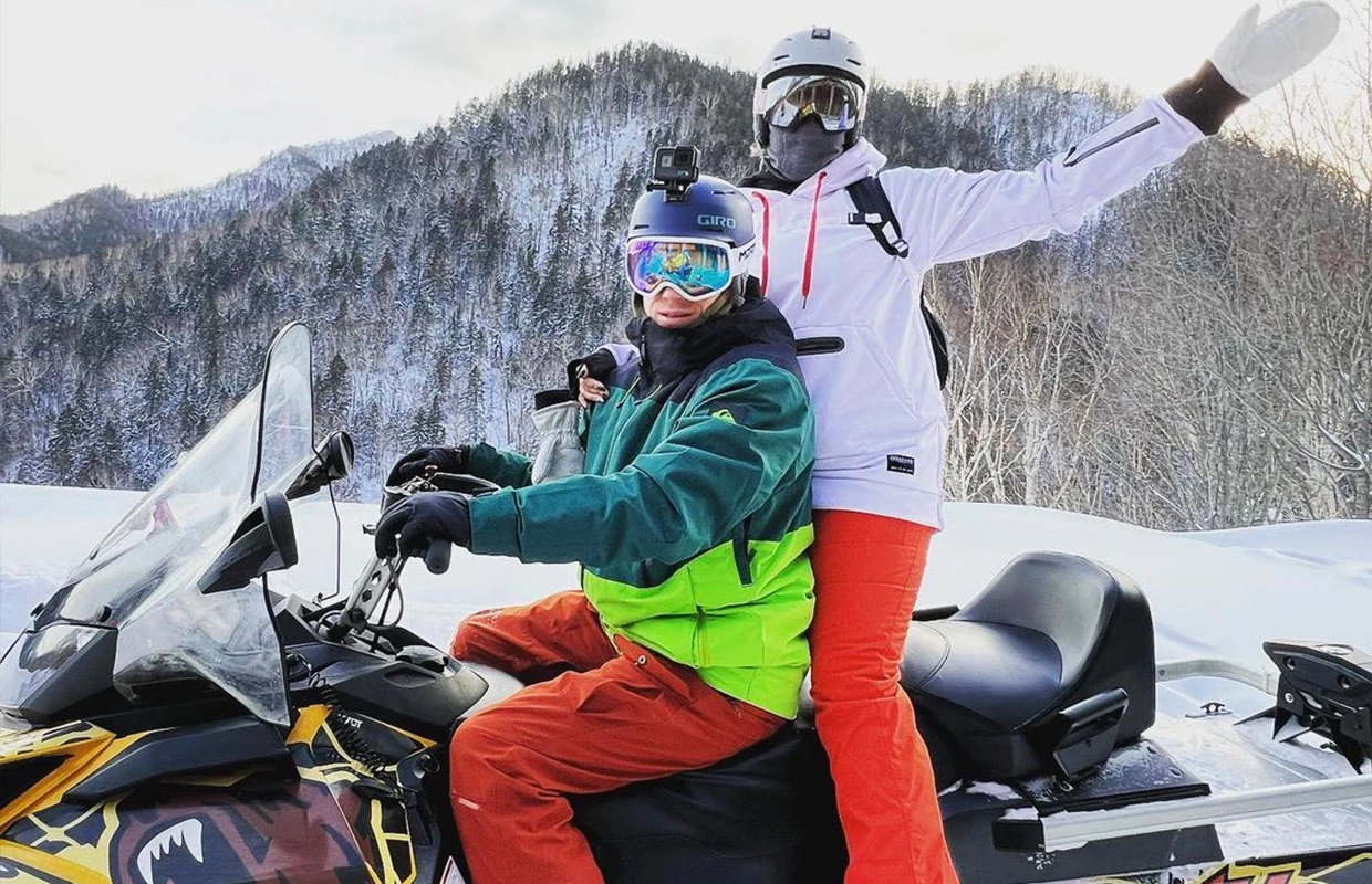 Snowmobile rental at Bykova Mountain
